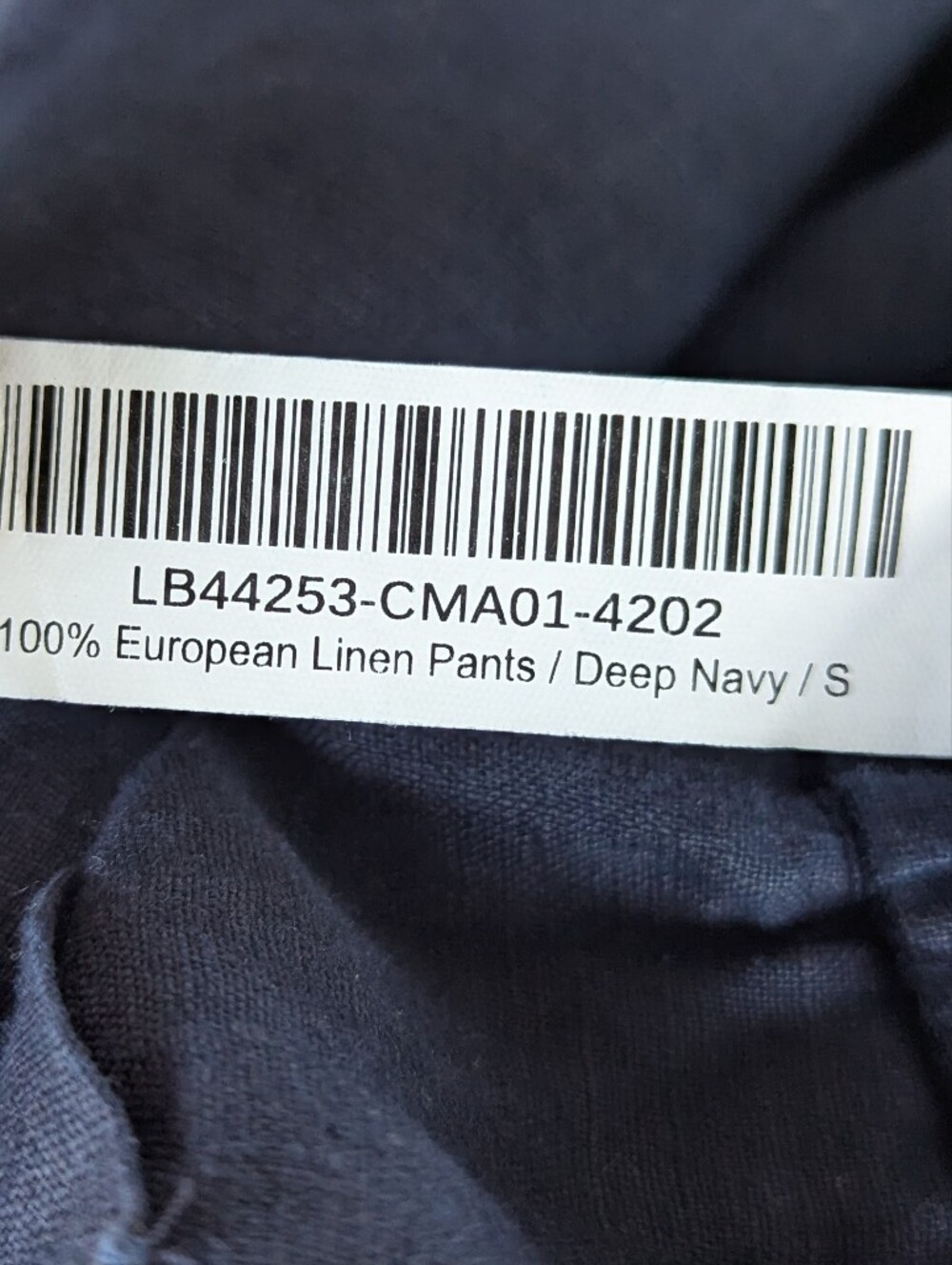 Quince 100% European Linen Pants Deep Navy Blue Size Small - Picture 7 of 8